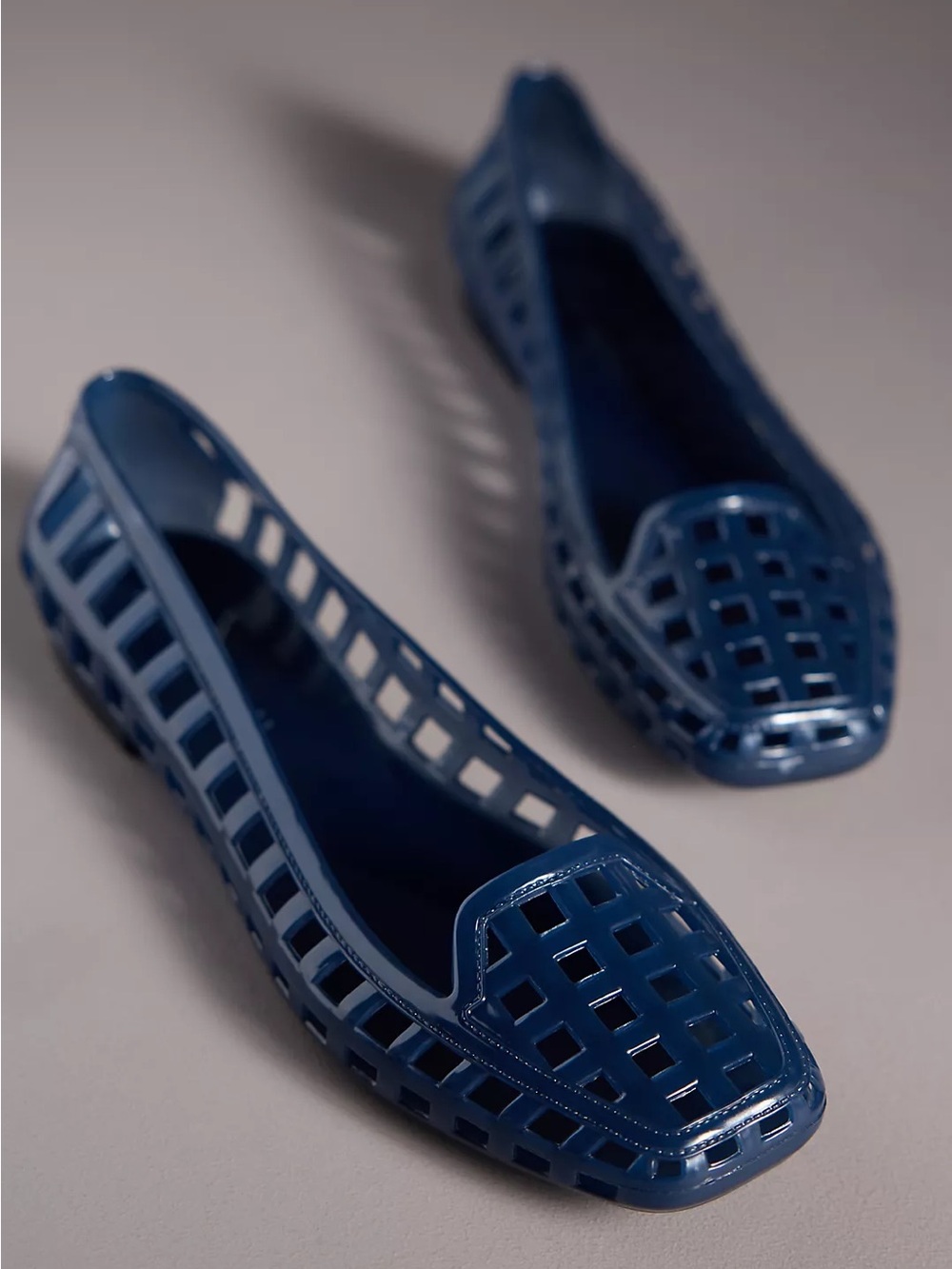 Jeffrey Campbell blue Sunni jelly flats sz 40 (9.5-10)